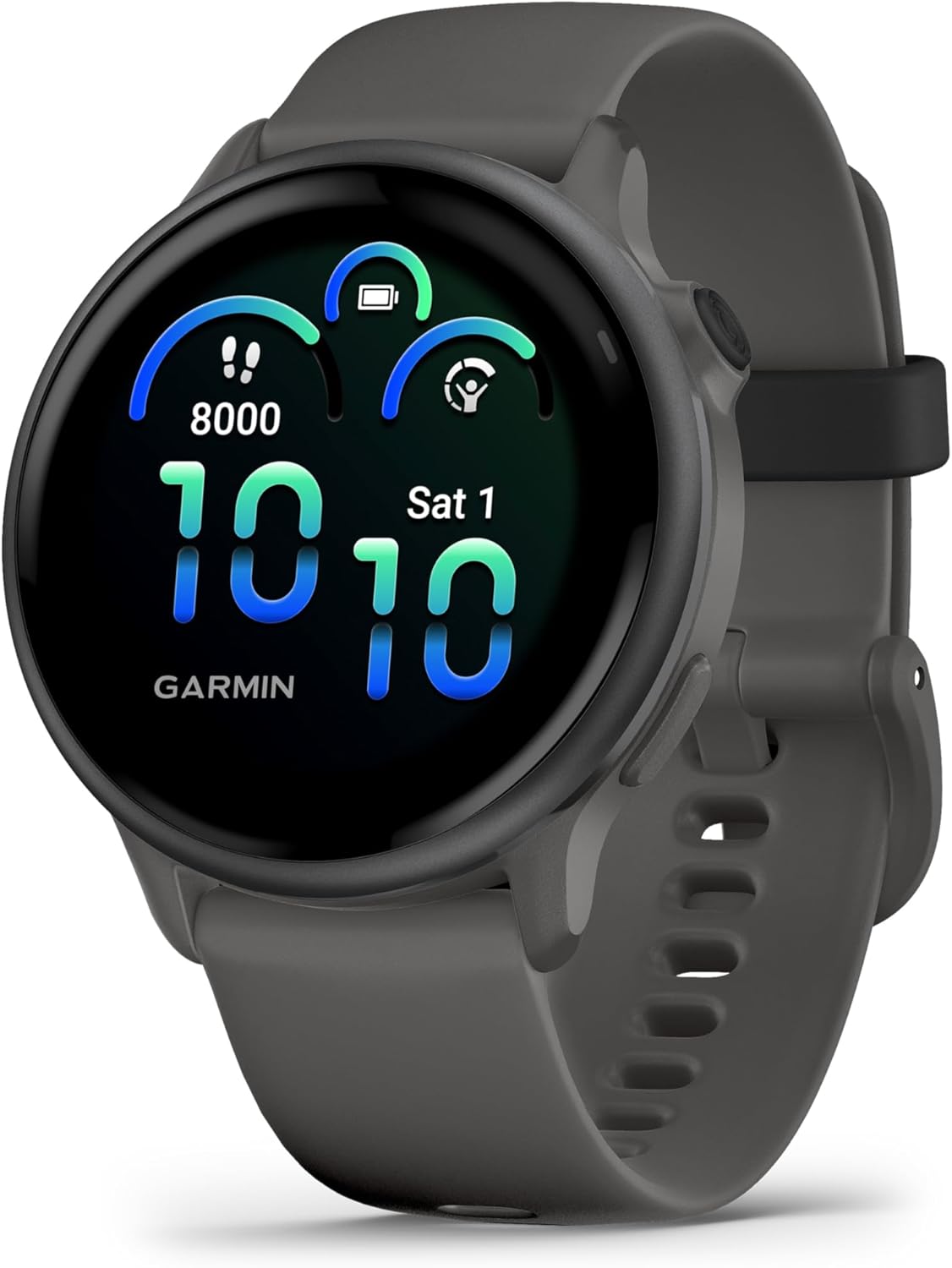 Garmin vívoactive 6, Amazon Exclusive, 42mm GPS smartwatch, AMOLED touchscreen, all-day health monitoring,fitness features,advanced sleep coaching,Music, up to 11 days battery life, Pebble Grey