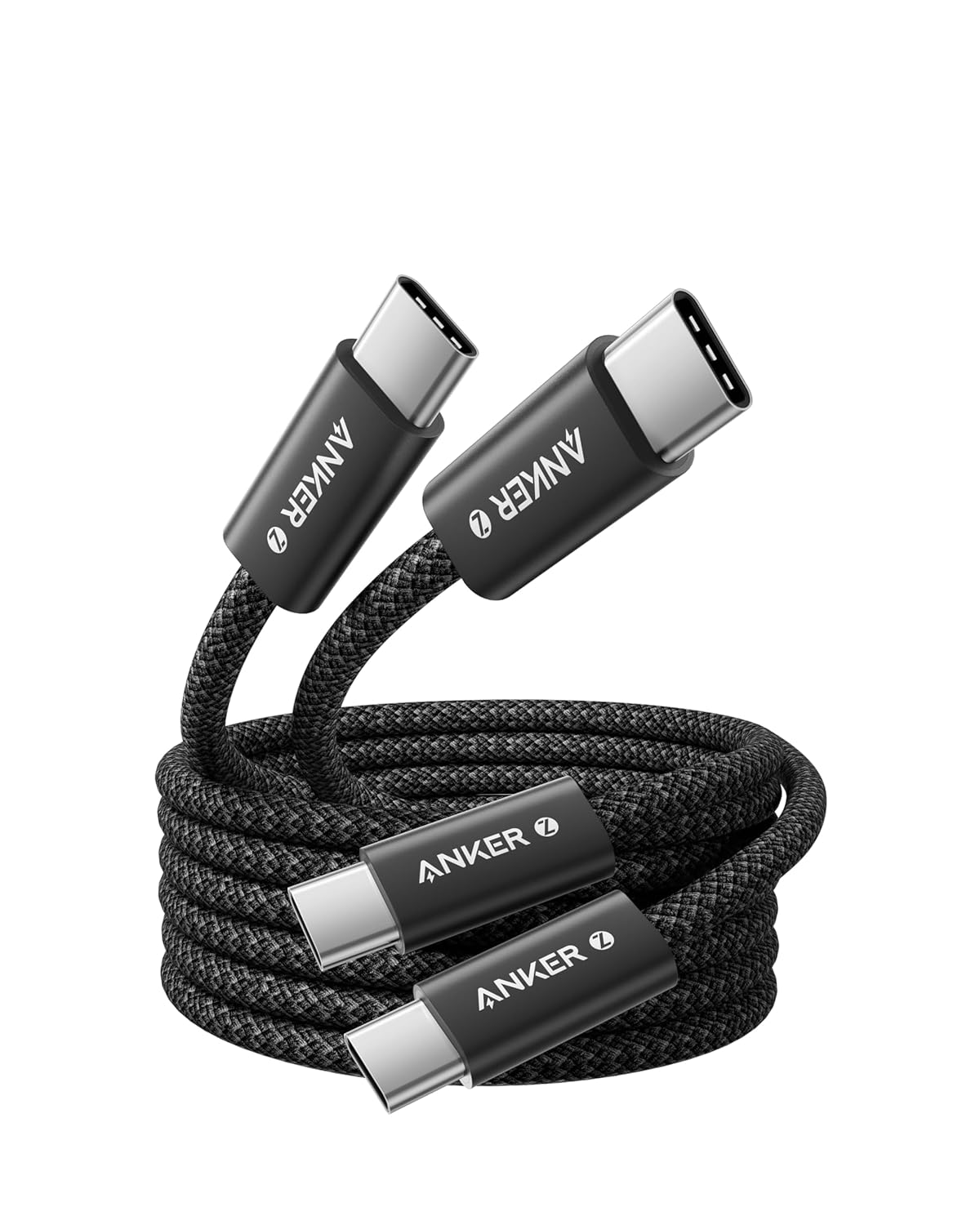 Anker 240W USB C to USB C Cable (2Pack,6ft), USB C Charger Cable, Braided and Dirt-Free Type-C Fast Charging Cable, Slim Connector, for MacBook Pro, iPhone 17/16/15, iPad Pro, Samsung Galaxy,and More