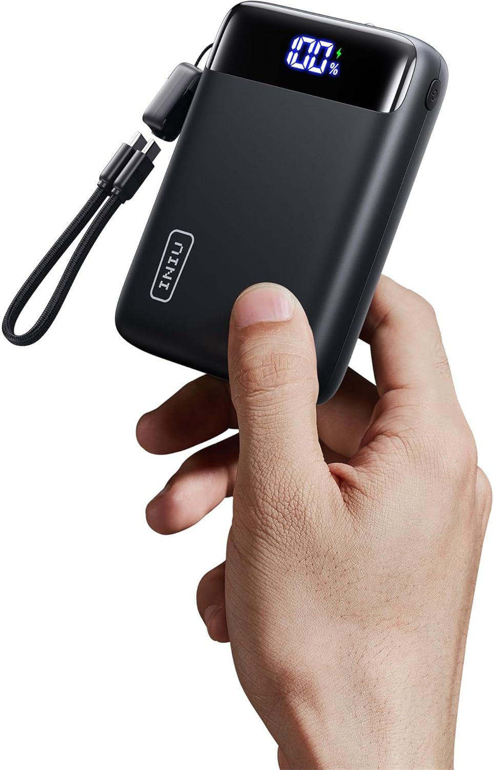 INIU Smallest 20000mAh Power Bank, 22.5W Fast Charging Portable Charger with Detachable USB C Cable, Flight-Safe Travel Battery Pack, Mobile Phone Powerbank for iPhone 17 16 15, Samsung S22, iPad etc