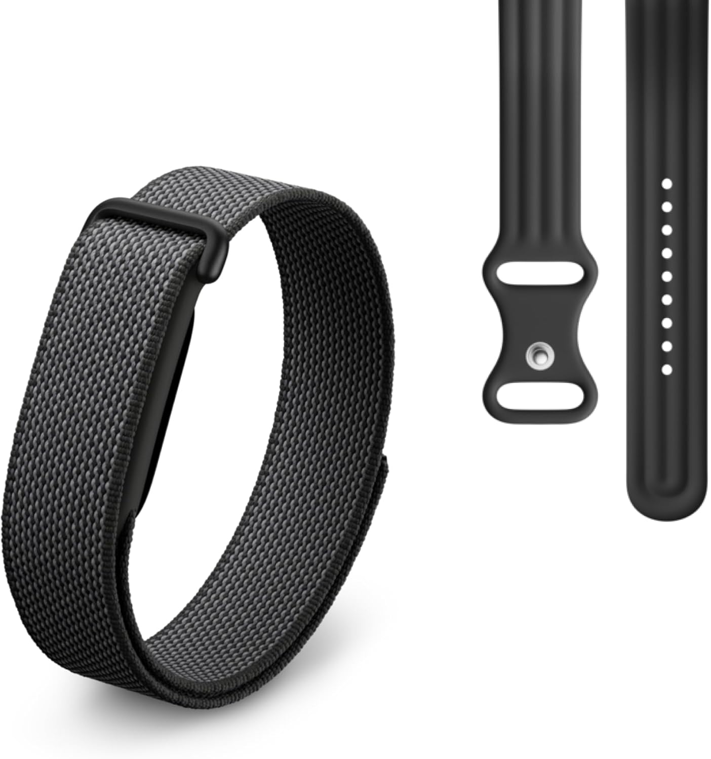 Google Fitbit Air - Screenless Activity Tracker with Fitness, Heart Rate, and Sleep Tracking - Works with iOS and Android - Obsidian + Fitbit Air Active Band - Obsidian, Large