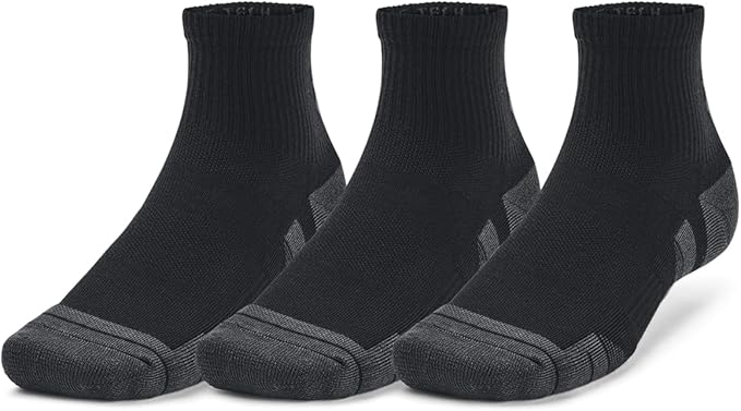 UA Performance Tech 3pk Qtr, Black, XL : Amazon.co.uk: Fashion