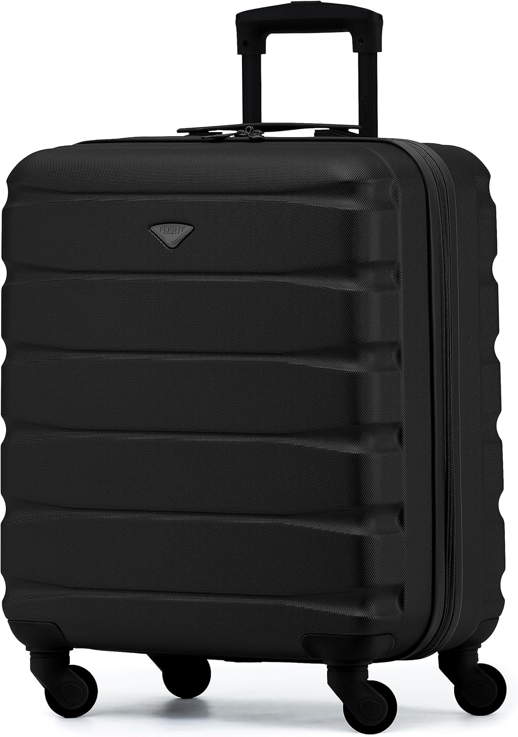 Flight Knight 56x45x25 EasyJet Cabin Bag, Jet2, British Airways Suitcase - Lightweight Small Durable 4-Wheel Cabin Case, Maximum Carry-On Size, ABS Hard Shell, 10kg Hand Luggage Bag- 56 x 45 x 25