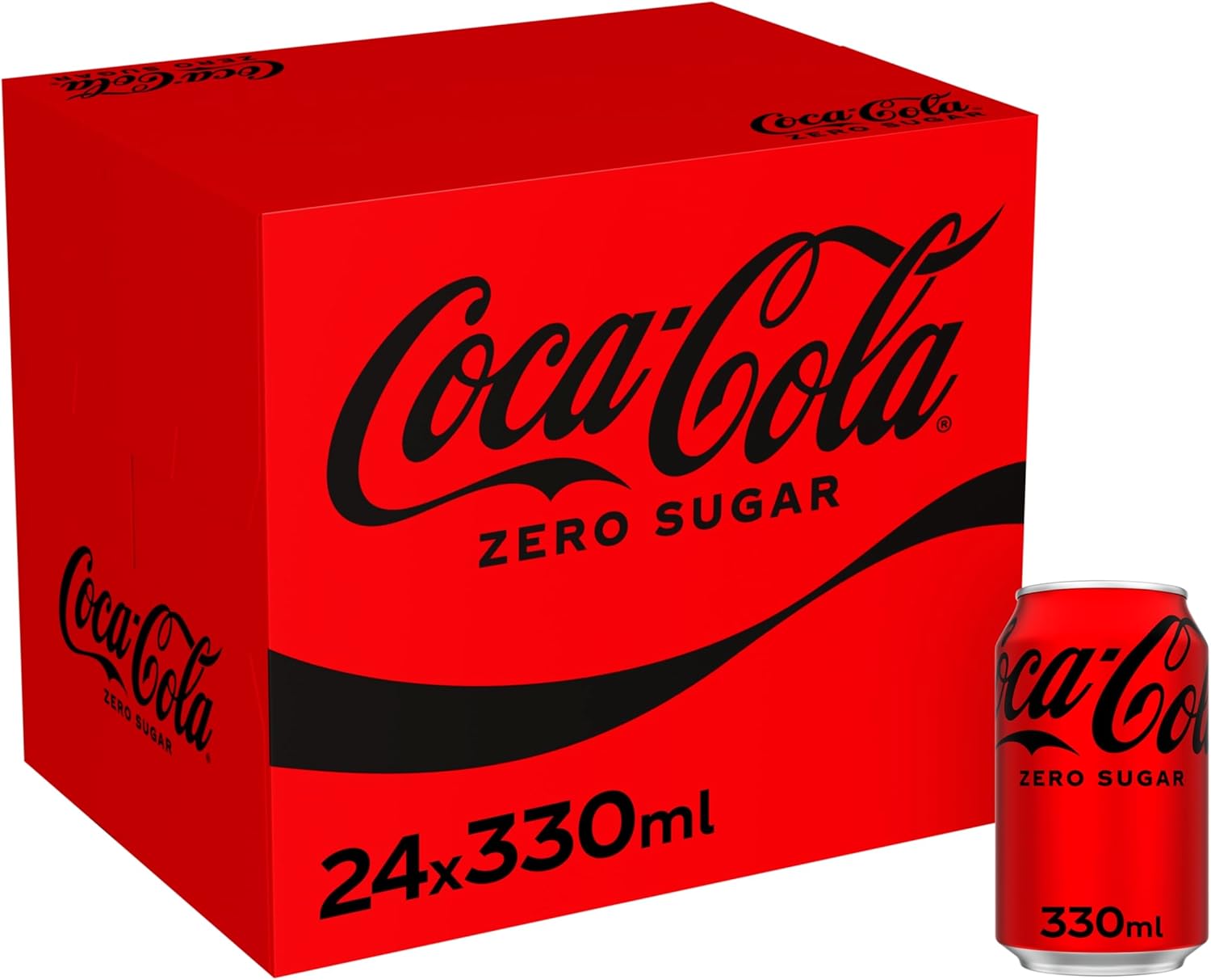 Coca-Cola Zero Sugar 24 x 330 ml : Amazon.co.uk: Grocery