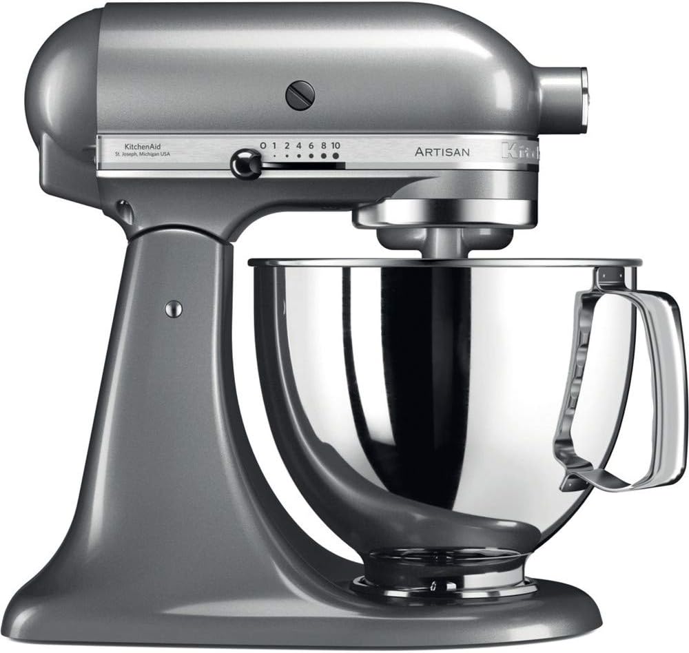 KitchenAid Artisan Stand Mixer (Contour Silver, Stainless Steel, 50/60Hz) 5KSM125BCU