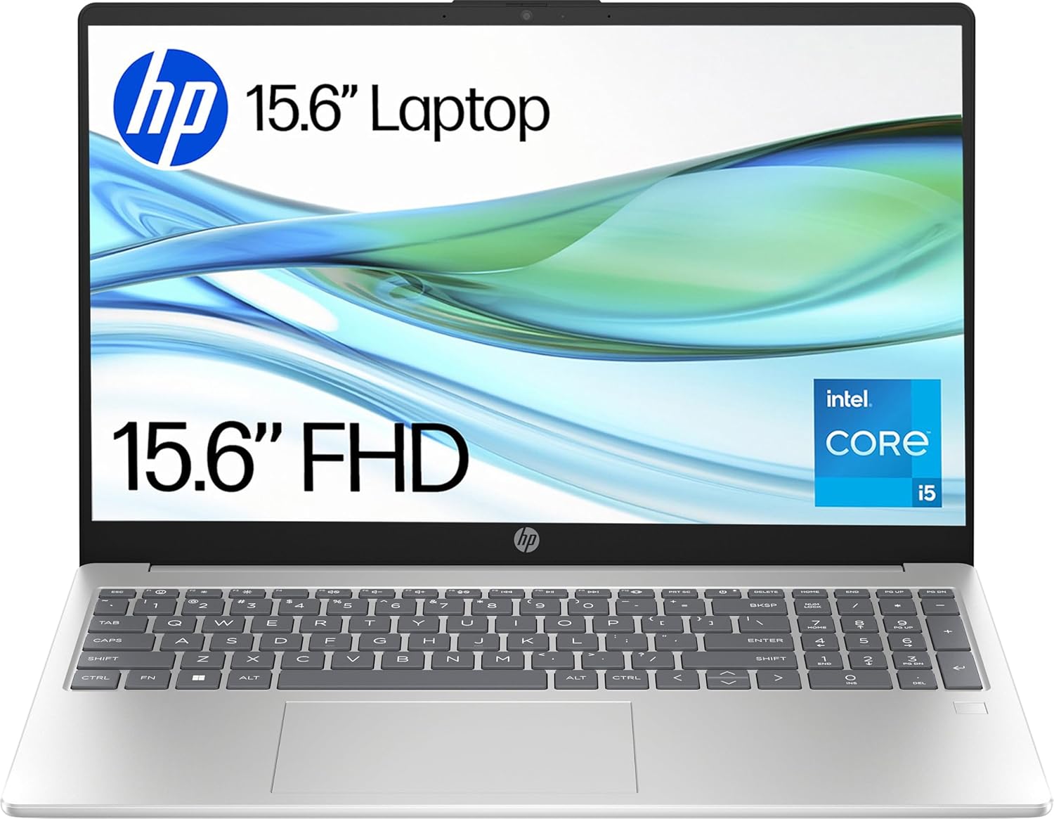 HP 15.6" Laptop | Intel Core i5 i5-1334U Processor | 16 GB RAM | 512 GB SSD | Intel Iris Xᵉ Graphics | FHD Display | Up to 9.75 hrs battery | Windows 11 | Dual Speakers | Natural Silver | 15-fd0072sa : Amazon.co.uk: Computers & Accessories