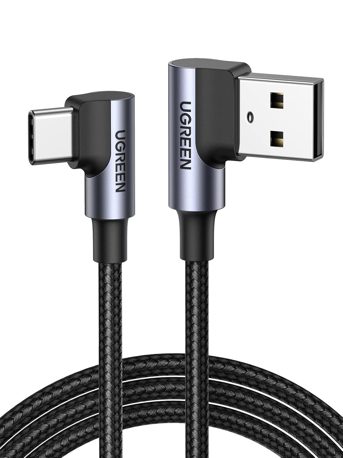 UGREEN USB to USB C Cable Right Angle 3A 90 Degree USB C Charger Cable Fast Charging Compatible with iPhone 17/16/15 Pro Max Galaxy S25 S24 Ultra A53 Pixel 9 8 Redmi Note 11 Huawei P60 P50 Pro (2M) : Amazon.co.uk: Computers & Accessories