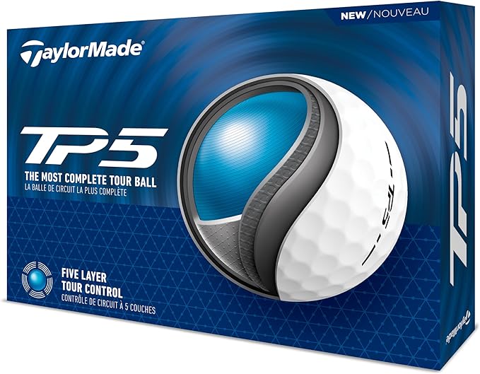 TaylorMade TM24 TP5 Golf Balls 12 Ball Pack White : Amazon.co.uk: Sports & Outdoors