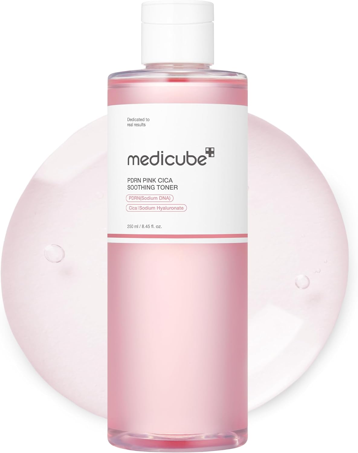 medicube Salmon DNA PDRN Pink CICA Soothing Toner I Pink Glow Toner for Skin Boosting, Soothing and Calming, Uneven Skin Tone, Peptide & Niacinamide, Korean Skin Care (250ml)